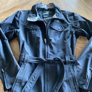 Womens North Face Short trench coat, size M